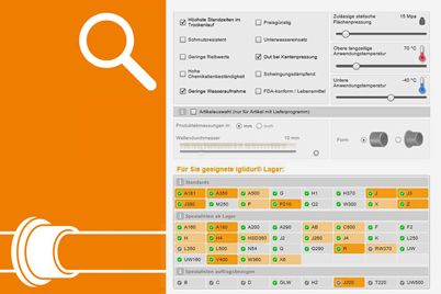 Produktfinder für Gleitlager